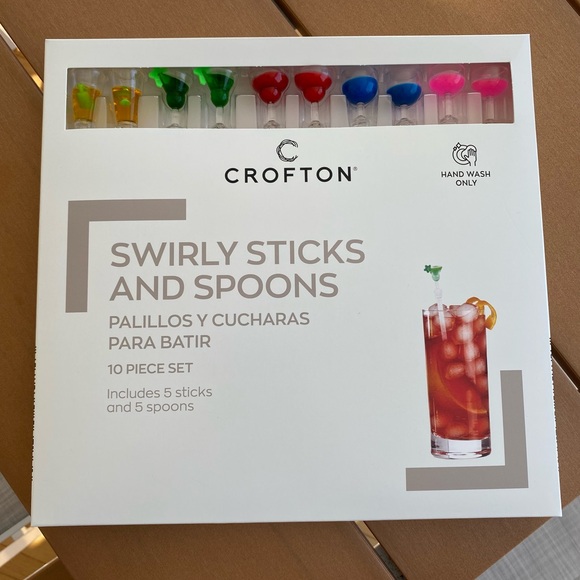 Croton Other - Crofton Swirly Sticks and Spoons - Multicolor (Yellow, Green, Red, Blue, Pink)